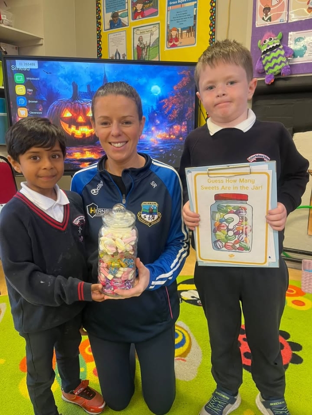 A fun maths week in Junior and Senior Infants! Congratulations to Dvishik and Ollie who won our competition 🍭 🍬 🎉